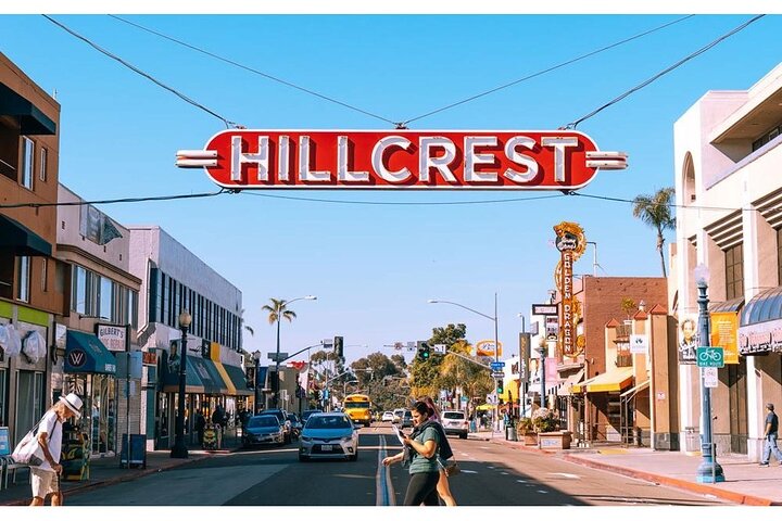 A sunny day in the Hillcrest neighborhood in San Diego.