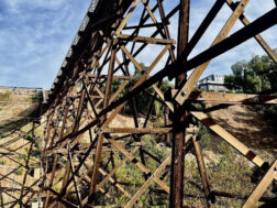 The underbelly of the Quince Street bridge from Maple Canyon (By Frank Sabatini Jr.)
